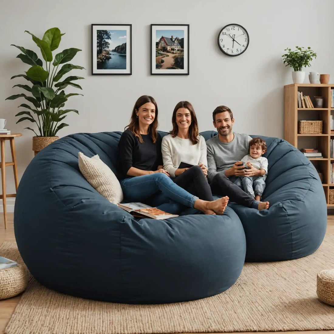 Elevate Your Space with a Cozy Cotton Knitted Donut Pouf