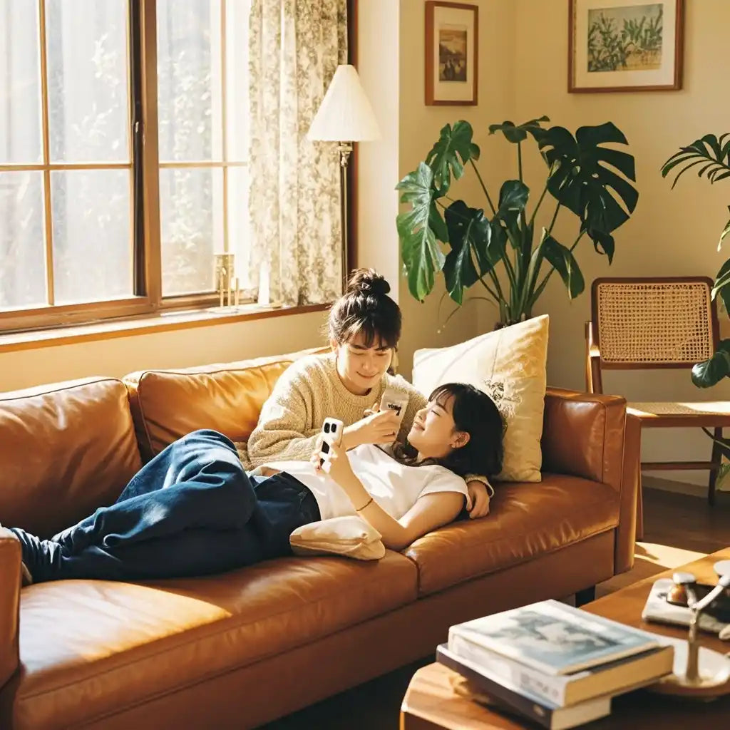 The Ultimate Comfort Triangle: Bed, Sofa, and Pouf - Your Guide to Indoor Bliss