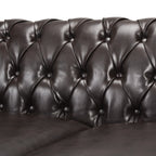 Christopher Knight Home Classic Tufted Chesterfield 3 Seater Sofa with Scrolled Arms & Nailhead Trim