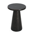 Christopher Knight Home Vane Modern Lightweight Concrete Side Table, Black