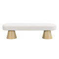 Christopher Knight Home Hermose 64? Modern Muti-functional Boucle Upholstered Dining Bench, Beige