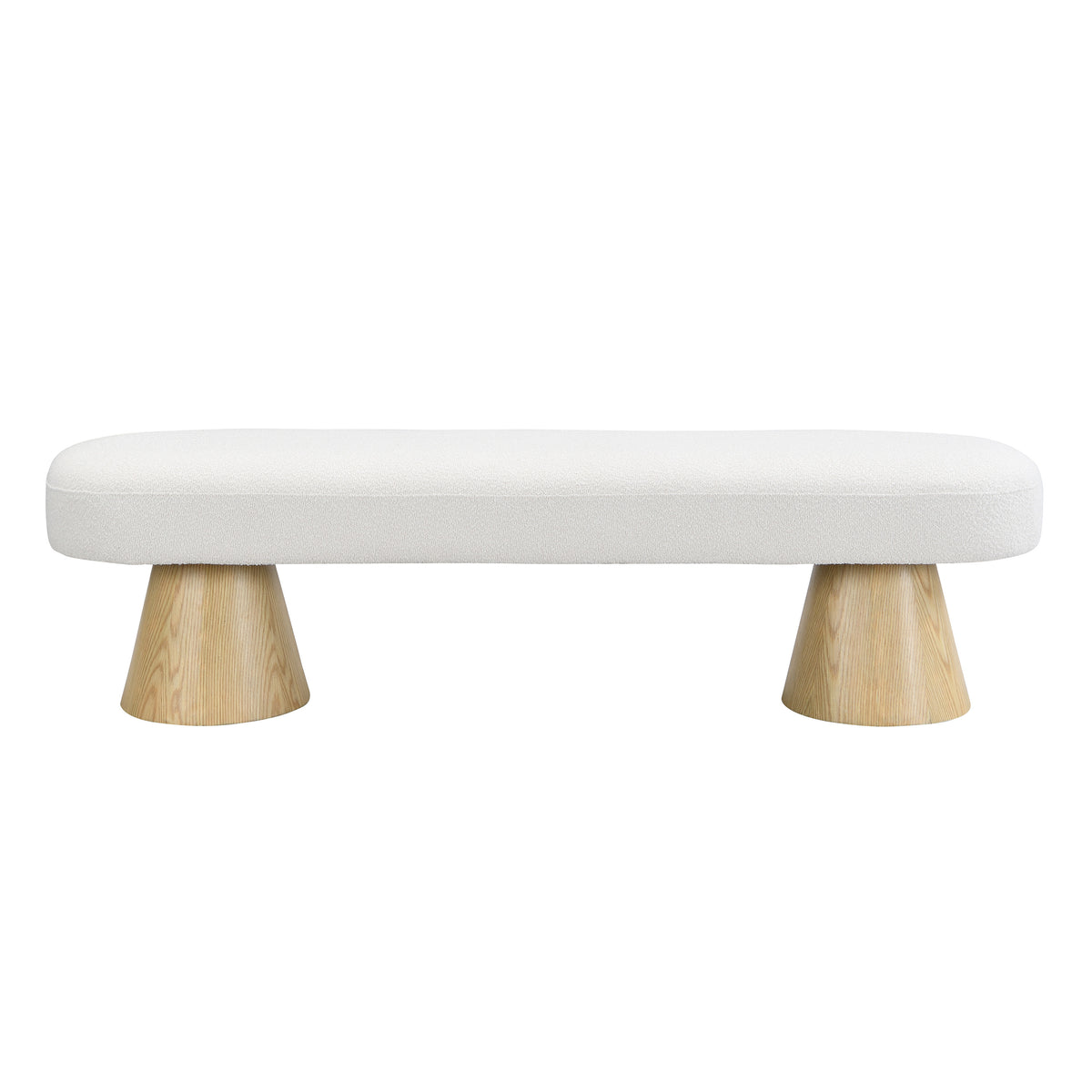 Christopher Knight Home Hermose 64? Modern Muti-functional Boucle Upholstered Dining Bench, Beige