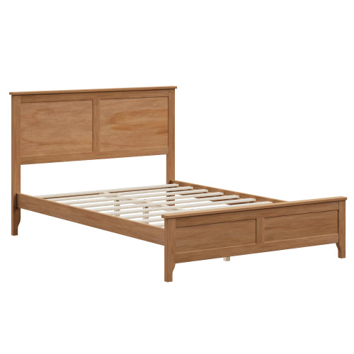 GDFStudio Susan Modern Solid Wood Platform Bed with Headboard, Full Size