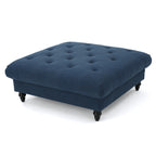Tufted Oversized Ottoman ¨C Large Square Footrest with Cushioned Top for Living Room & Bedroom