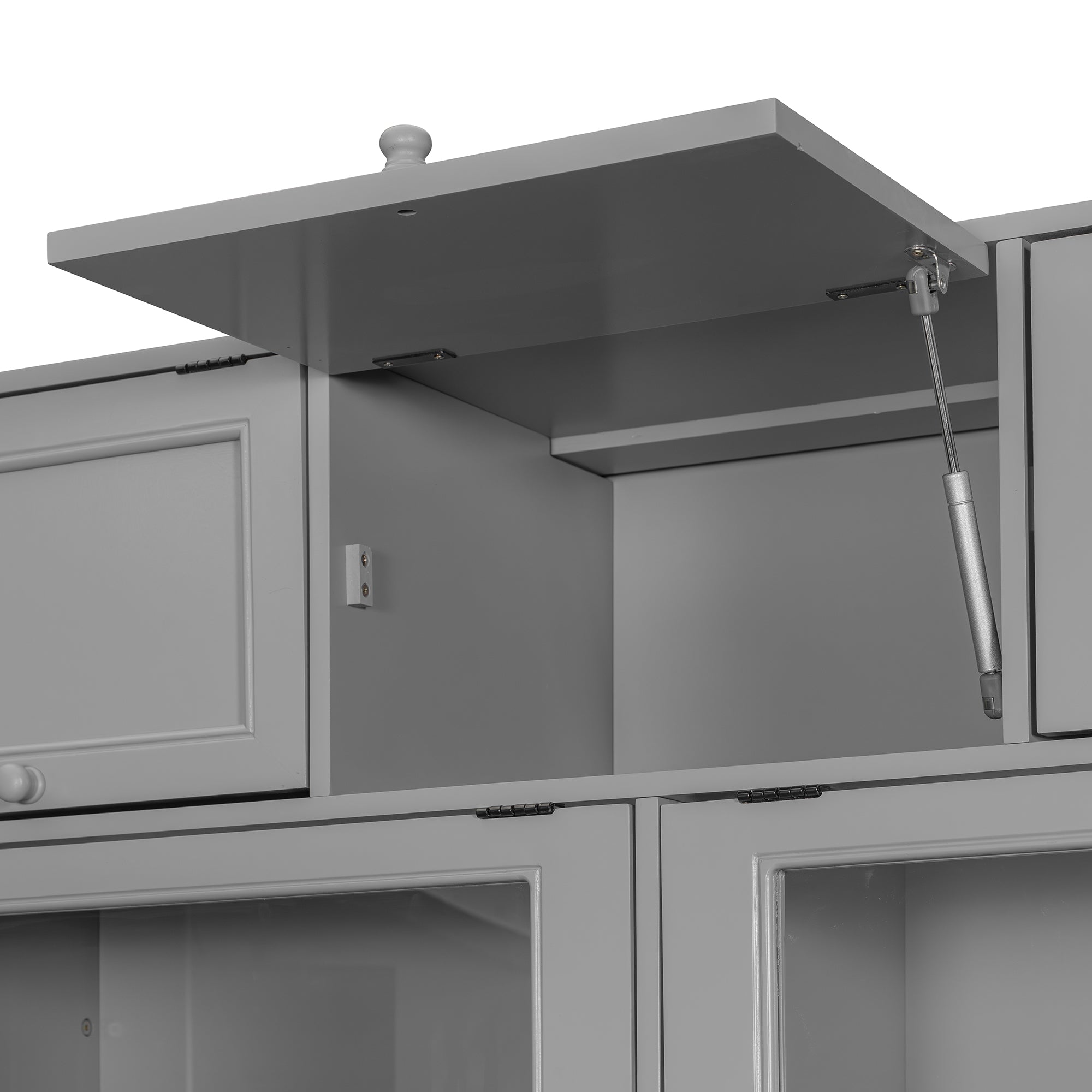 Twin Size Murphy Bed with TV Stand, Storage Drawers & Cabinets, Space-Saving Wall Bed for Small Rooms
