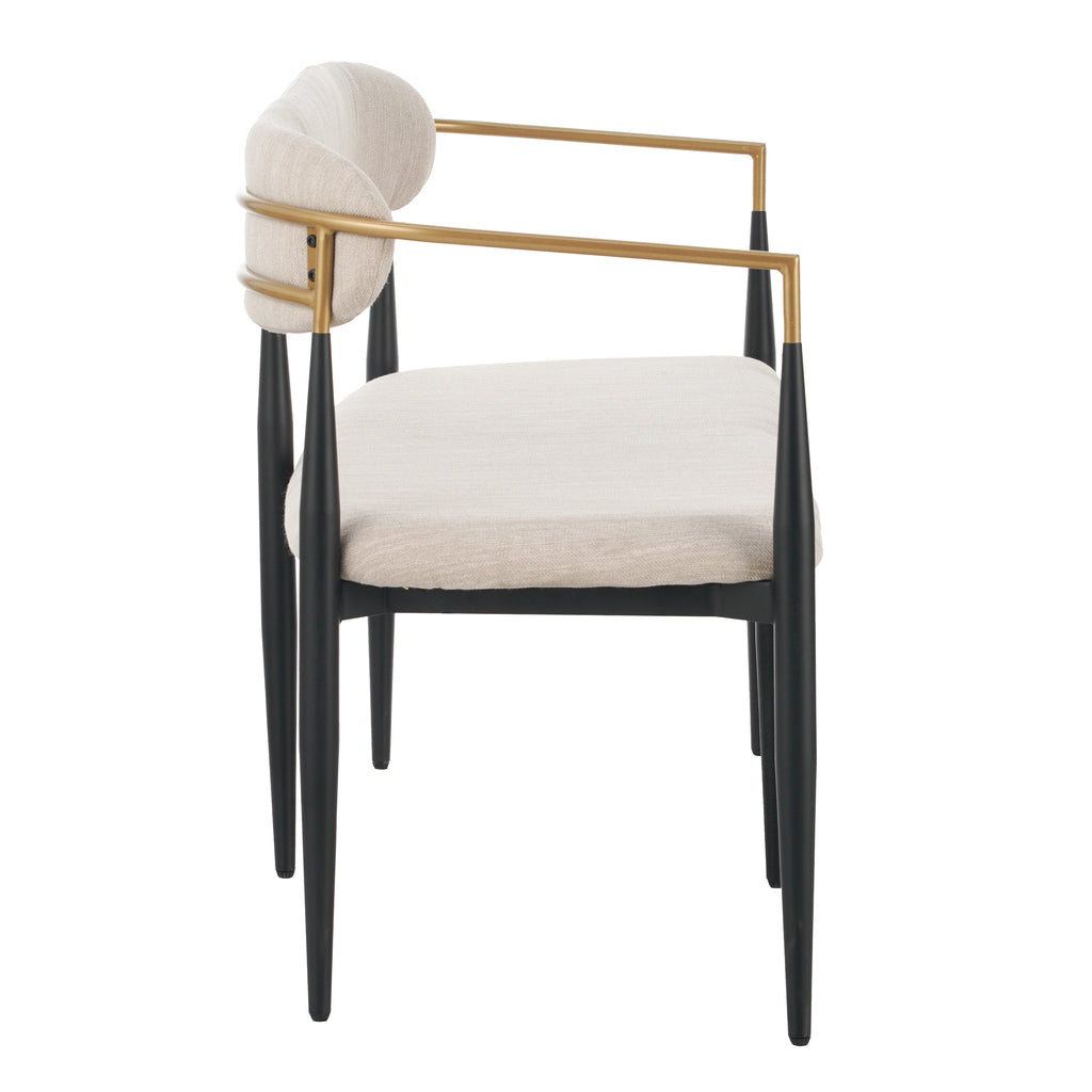 Christopher Knight Home 55-Inch Modern Upholstered Loveseat Settee with Iron Frame & Gold Trim