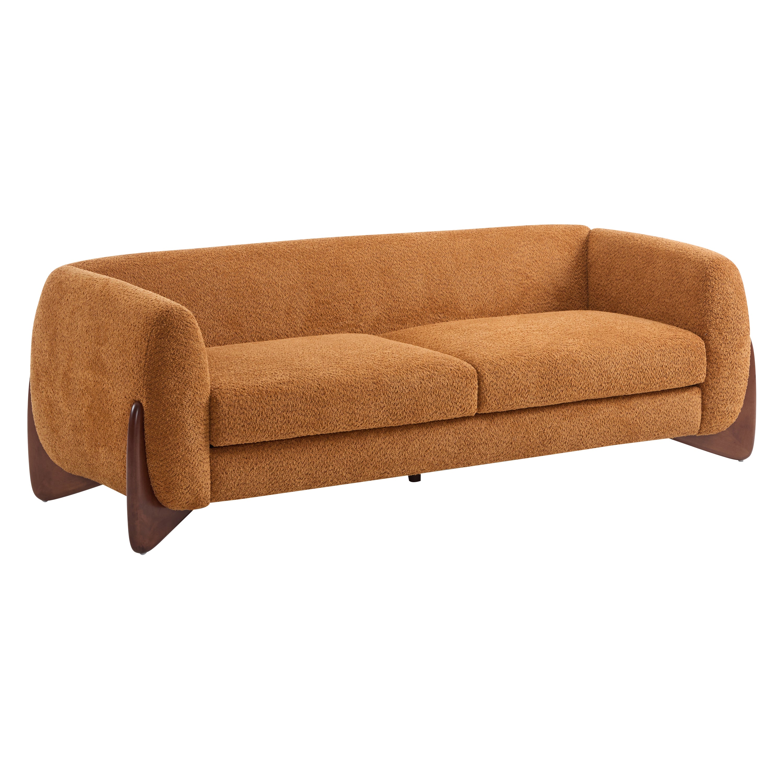 Christopher Knight Home 82" Boucle Sofa with Birch Wood Legs – Modern Cozy Upholstered 3-Seater