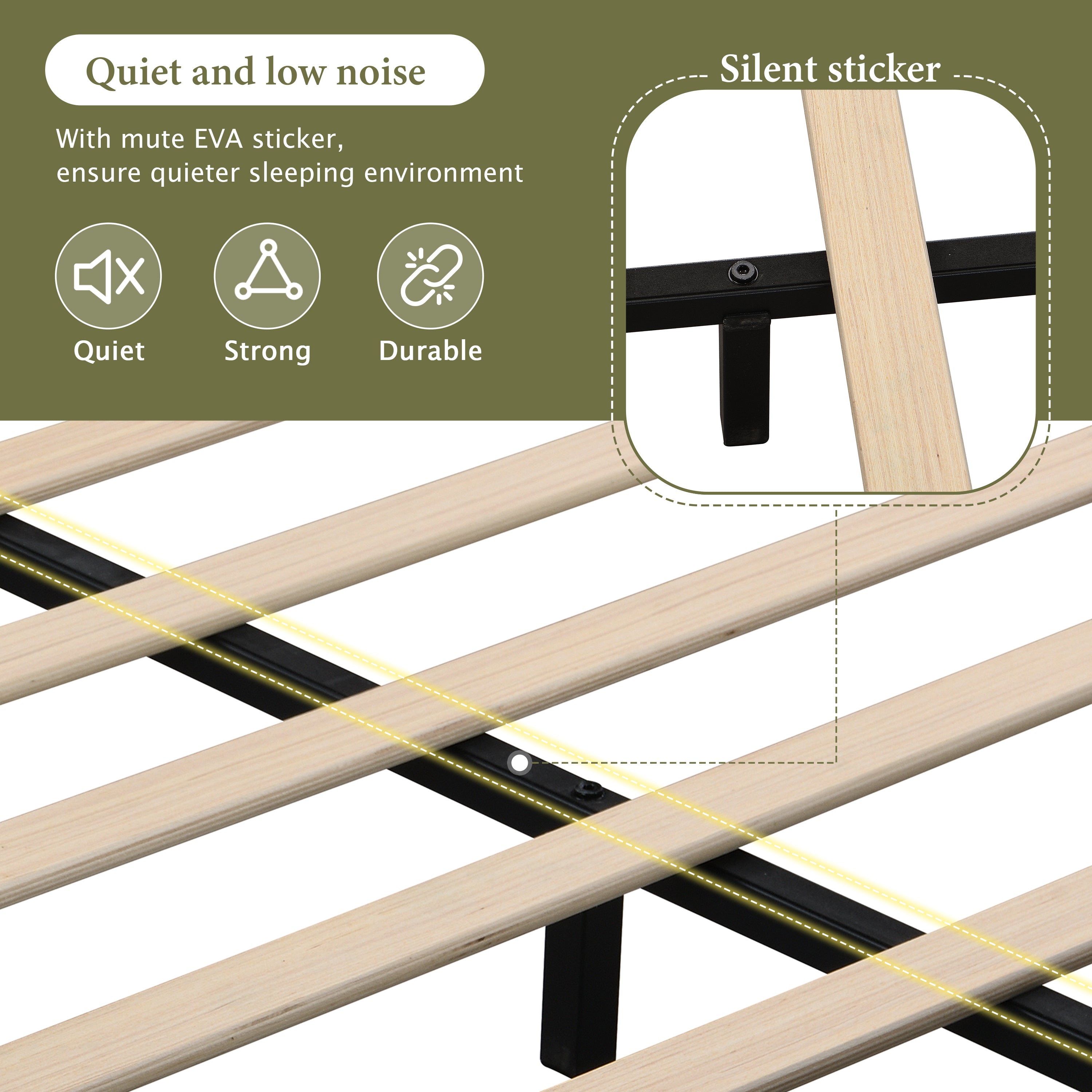 Christopher Knight Home Modern Boucle Upholstered Platform Bed with Tufted Headboard,King