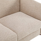 Christopher Knight Home Modern Boucle Upholstered 2-Seater Sofa with Birch Wood Legs