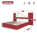 Christopher Knight Home Upholstered Storage Platform Bed with PU Headboard Cushion & Built-In Side Shelves