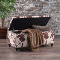 Christopher Knight Home 50" Faux Leather Tufted Storage Ottoman Bench with Hidden Storage
