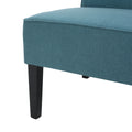 Modern Upholstered Loveseat with Solid Wood Frame & Birch Legs