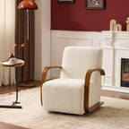 GDFStudio Galya Modern 360? Swivel Upholstered Accent Chair, Beige-Linen