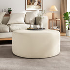 Christopher Knight Home Modern Round Velvet Ottoman ¨C Living Room Footrest & Side Table
