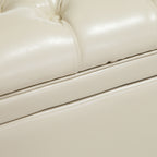 Christopher Knight Home Storage Ottoman ¨C Button-Tufted Seat, Hidden Storage & Solid Wood Legs