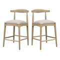 Christopher Knight Home Alvarez Square Modern Rubberwood Counter Stools (Set of 2), Grey