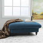 Tufted Oversized Ottoman ¨C Large Square Footrest with Cushioned Top for Living Room & Bedroom