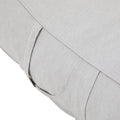 Outdoor Bean Bag Lounge Chair with Headrest, Ergonomic Shredded Foam Patio Lounger, Weather-Resistant Beige Bean Bag Sofa