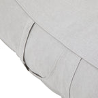 Outdoor Bean Bag Lounge Chair with Headrest, Ergonomic Shredded Foam Patio Lounger, Weather-Resistant Beige Bean Bag Sofa
