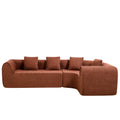 Christopher Knight Home Glynnis 110" Modern Curved L-Shaped Modular Compressed Sectional Sofa, Camel