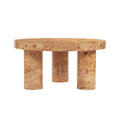 Christopher Knight Home Arden Modern Waterfall Coffee Table with Curved Edges, Natural