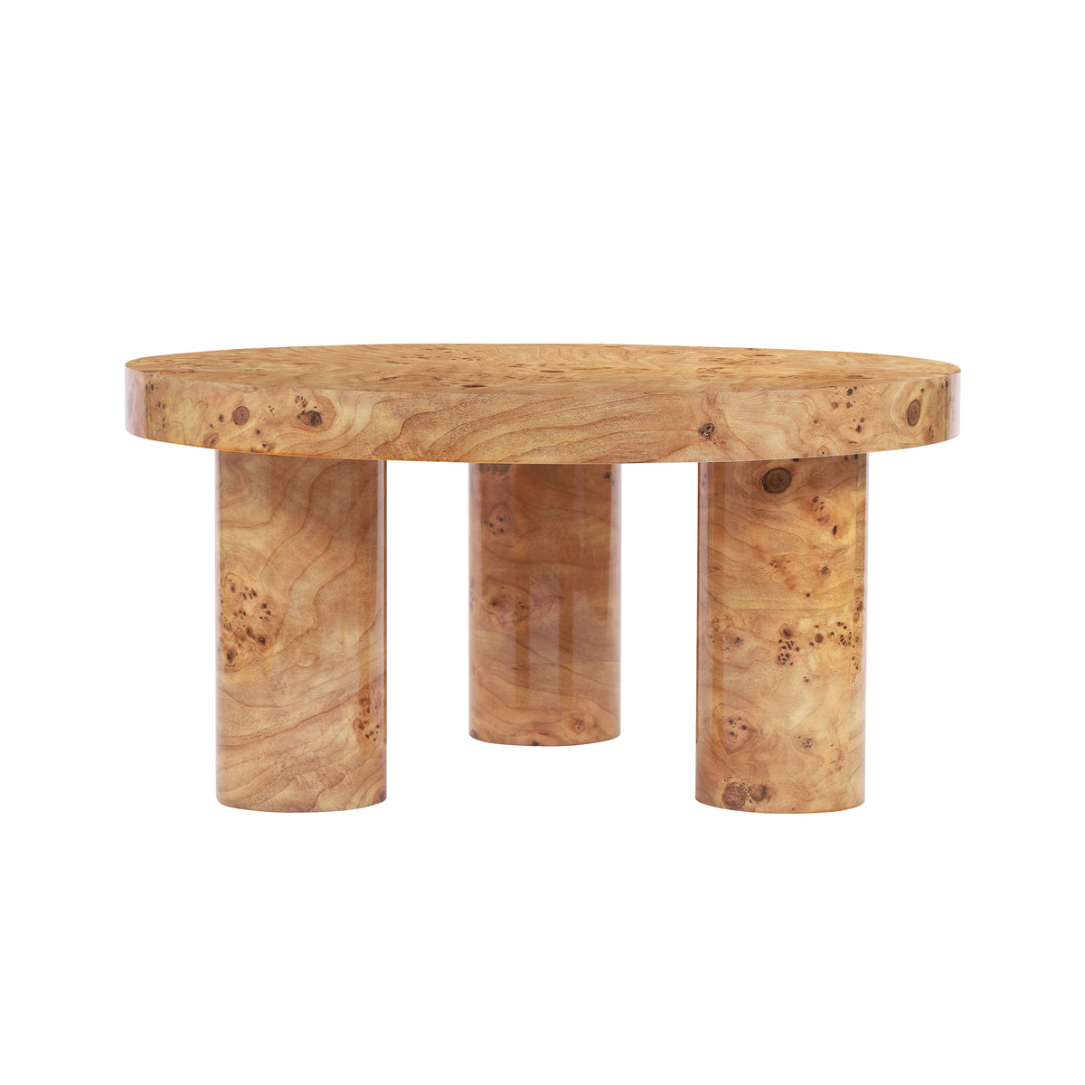 Christopher Knight Home Arden Modern Waterfall Coffee Table with Curved Edges, Natural