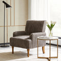 GDFStudio James Modern Corduroy Accent Chair with Solid Wood Legs