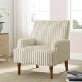 GDFStudio James Modern Corduroy Accent Chair with Solid Wood Legs