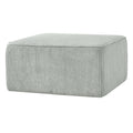 Christopher Knight Home Tariq Modern Square Wooden Corduroy Upholstered Ottoman, Gray Blue