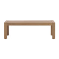Christopher Knight Home Thyn Modern Outdoor Acacia Wood Coffee Table with Slatted Water-Draining Tabletop, Light Teak