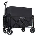 GDFStudio TrailMaster All-Terrain Collapsible Dual-Layer Utility Wagon, Black