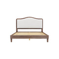 Christopher Knight Home Robert Modern Queen Size Upholstered Platform Bed, Gray/White