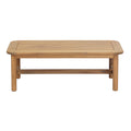 Christopher Knight Home Camille Modern Outdoor Rectangular Slatted Coffee Table, Light Teak