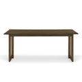 Christopher Knight Home Latona Boho Rubberwood Rattan Dining Table, Walnut