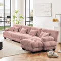 Christopher Knight Home Bertram Modular Chenille Upholstery 173  Sectional Sofa,Pink
