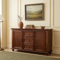GDFStudio Morgan Mid Century Modern 47.3" Sideboard with 2 Doors and 3 Drawers