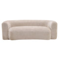 Christopher Knight Home Hestia 87.75'' Modern Chenille Upholstered 3-Seater Sofa, Almond
