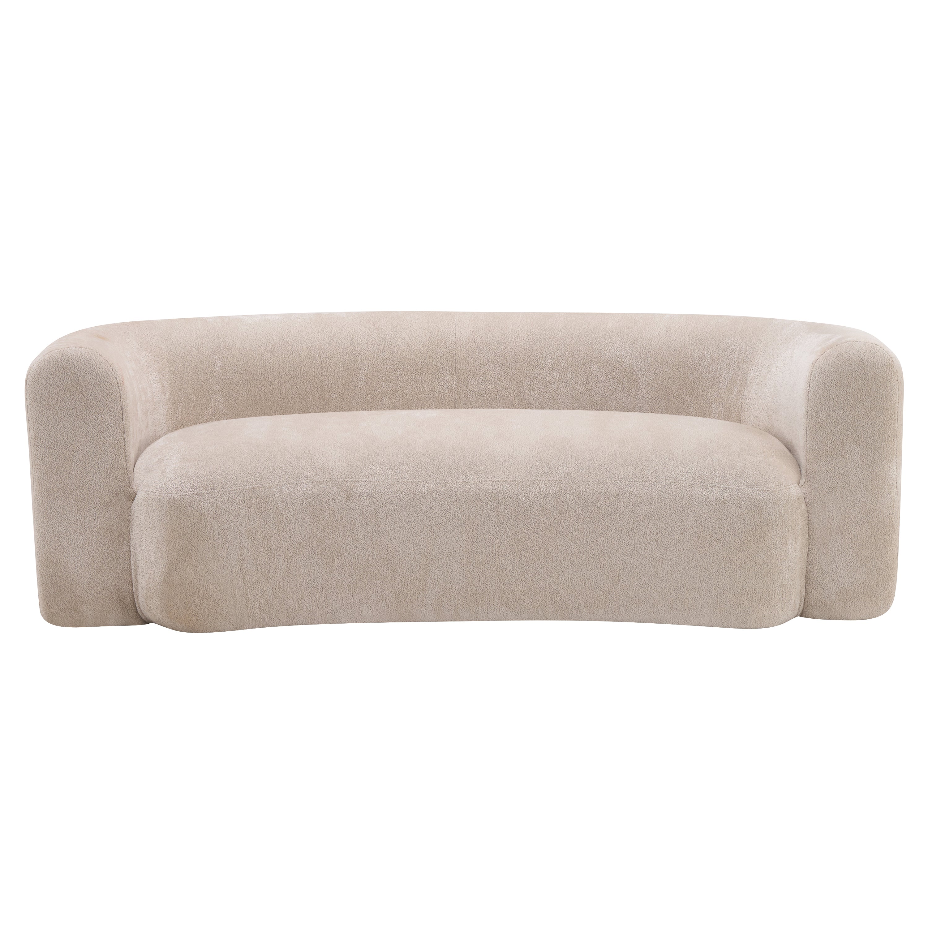 Christopher Knight Home Hestia 87.75'' Modern Chenille Upholstered 3-Seater Sofa, Almond