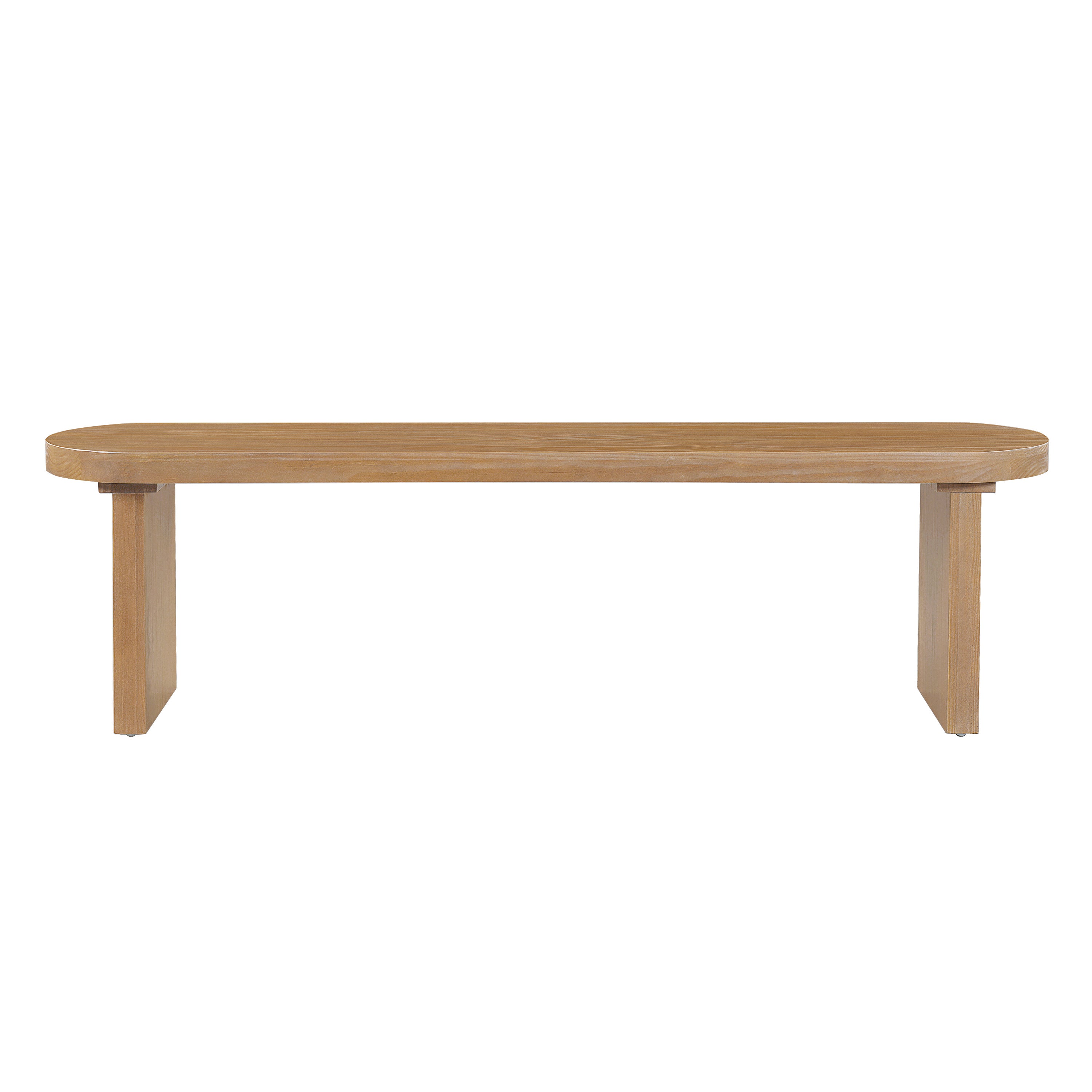 Christopher Knight Home Ningning Farmhouse Pine Dining Bench with Unique Leg Design, Natural, Rectangular Legs