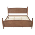 Christopher Knight Home Aeliana Modern Wooden Bed Frame with Curved Headboard and Footboard, Walnut, King