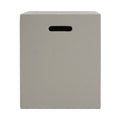 Christopher Knight Home Outdoor 20" Lightweight Concrete Tank Holder Side Table,Light Gray