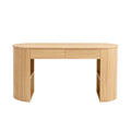 Christopher Knight Home Olivia Modern Wood Storage Writing Desk with Drawers and Shelves, Natural