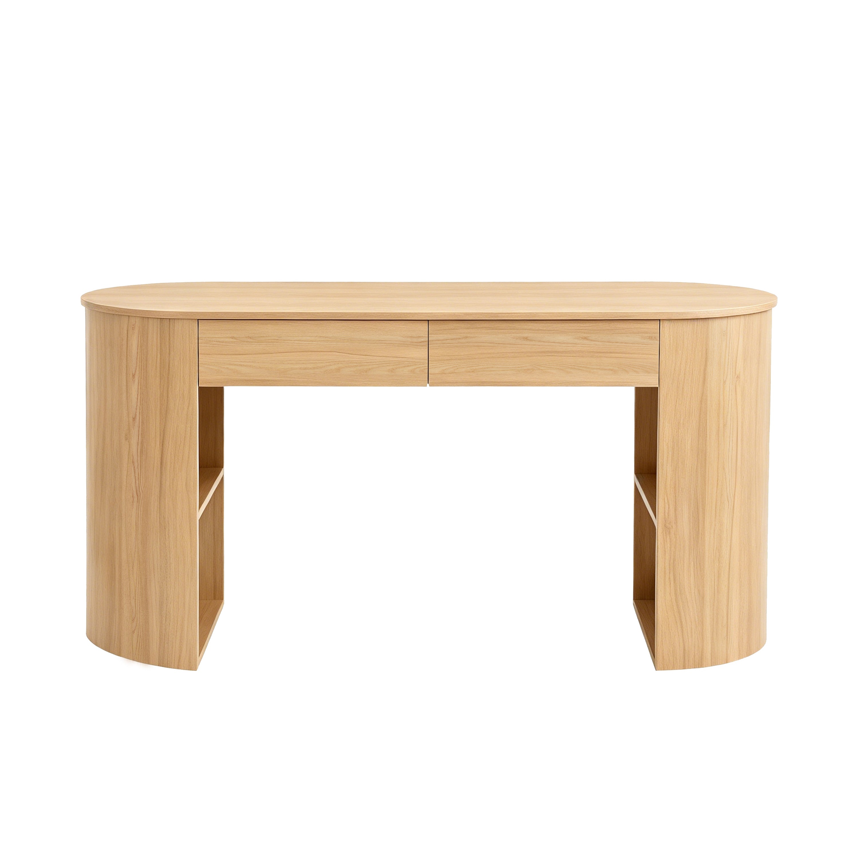 Christopher Knight Home Olivia Modern Wood Storage Writing Desk with Drawers and Shelves, Natural