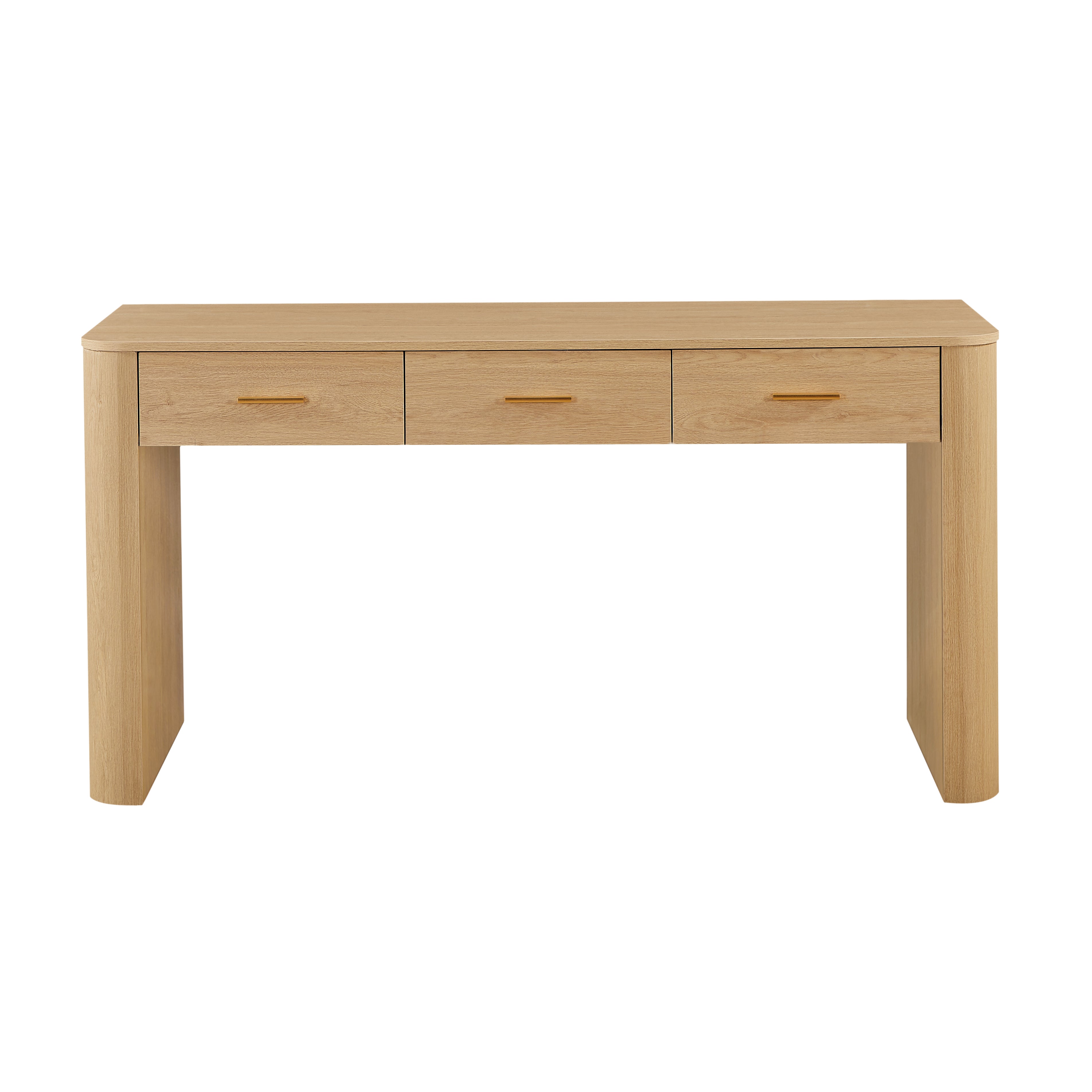 Christopher Knight Home Deimos Rustic Wooden 3-Drawer Writing Desk, Natural