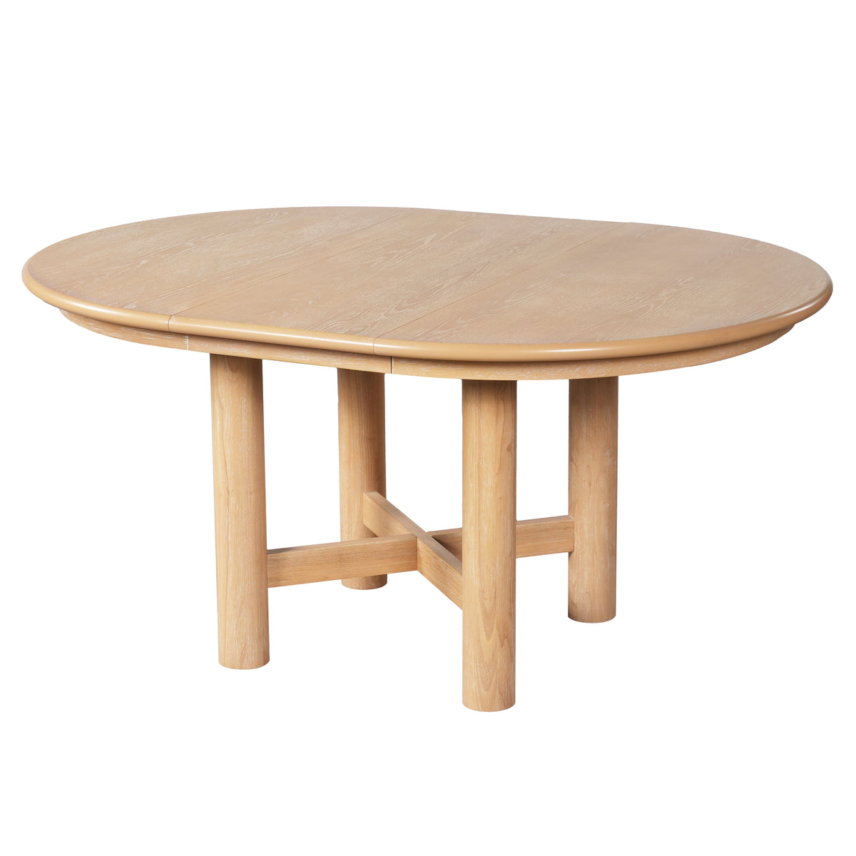 Christopher Knight Home Belvora Modern Wooden Extendable Oval Dining Table with 16" Removable Leaf and Rubberwood Legs, Natural