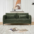 GDFStudio Harmonia 80  Modern Chenille Upholstered 3-Seater Sofa, Green