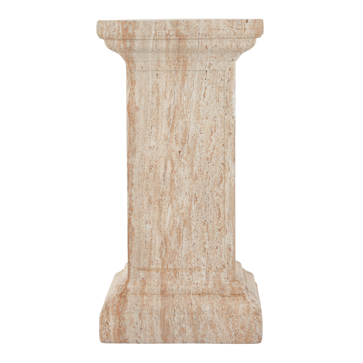 Christopher Knight Home Harlow Modern 25"H Square Lightweight Concrete Outdoor Plant Stand, Natural