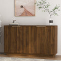 GDFStudio Blair Modern 55" Wood Sideboard with Adjustable Storage Shelves, Brown