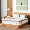 RRESTA 14  Firm Hybrid Mattress with Gel Memory Foam and Pocket Spring Support, White/Queen