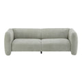 Christopher Knight Home Thodore Elegance 83" Wave-Shaped 3-Seater Sofa, Light Green